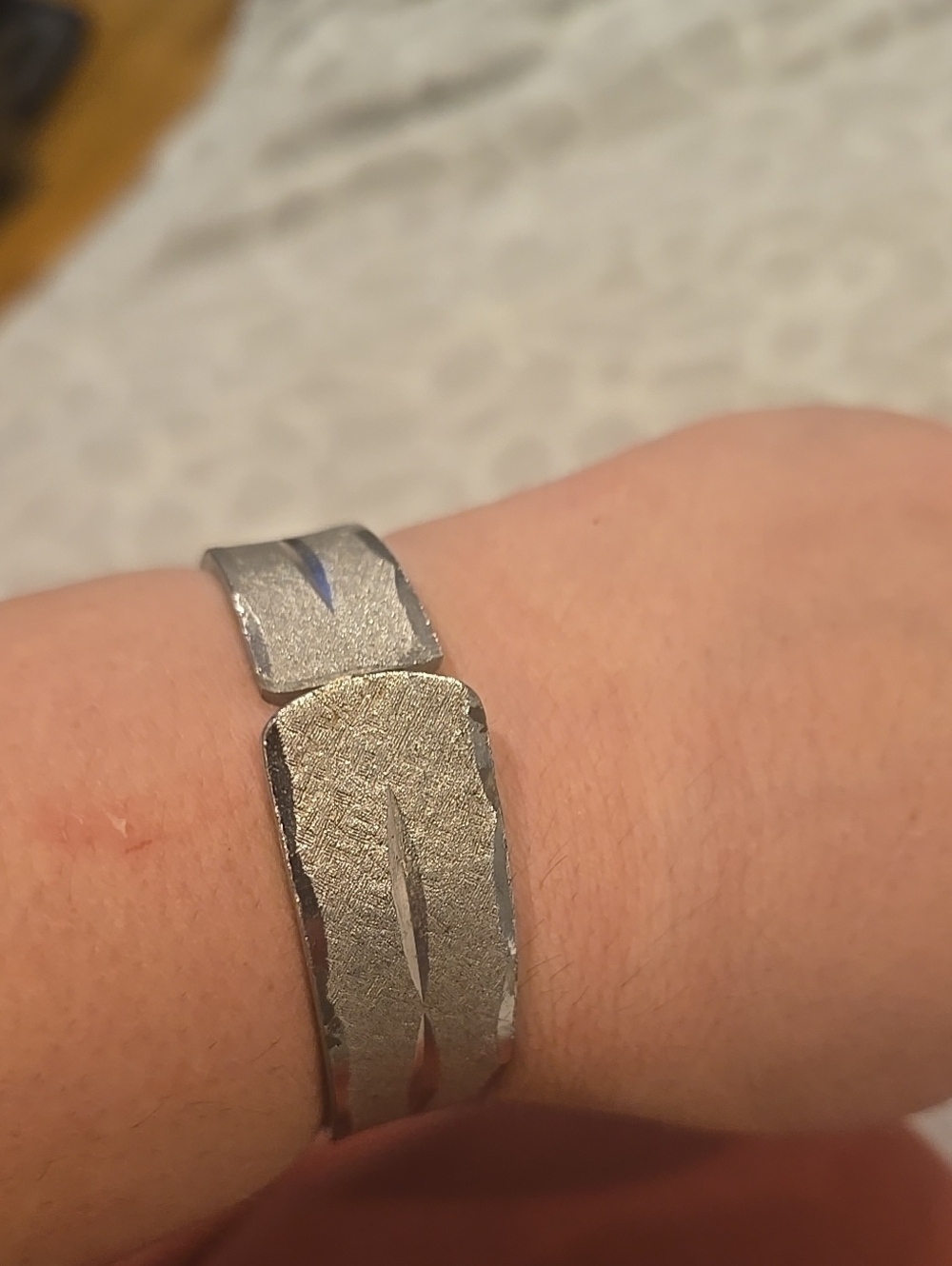Vintage Silver Plated Cuff Bracelet